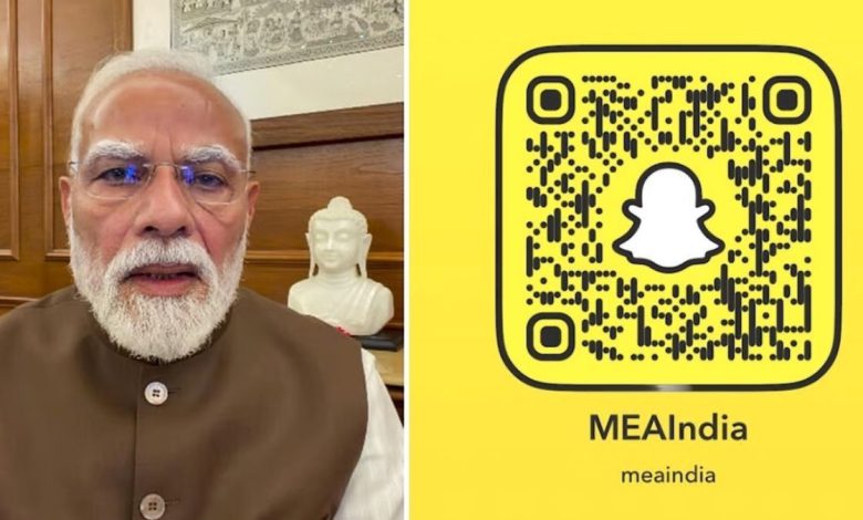 MEA Launches Official Snapchat Account as PM Modi Pushes Ministers to Connect With Gen Z