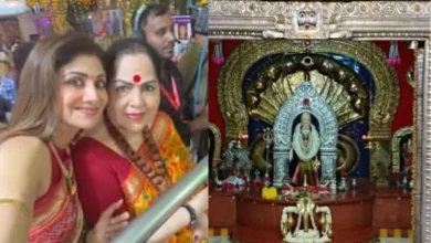 Shilpa Shetty Reconnects with Roots at Powai’s Suvarna Naga Temple