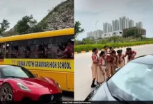 Kids Spot Lamborghini From School Bus, What Happened Next Turned Into A Dream Day