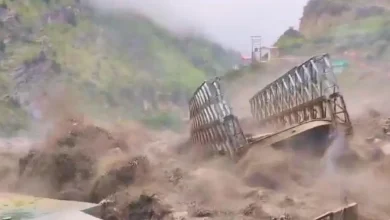Uttarakhand Bridge Swept Away In Seconds As Raging Waters Leave Niti Valley Cut Off