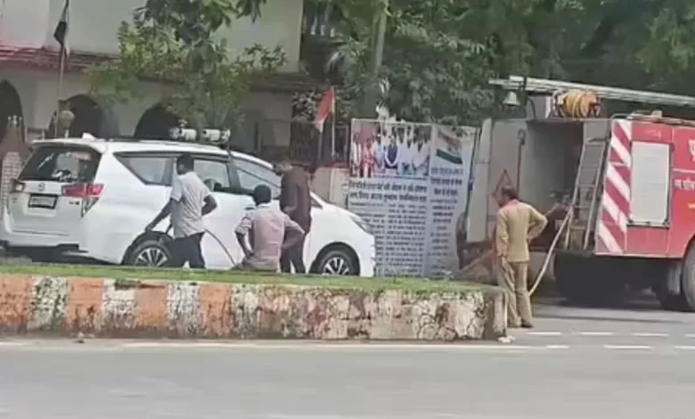 Fire Brigade Or Car Wash? BJP MLA’s Innova Video Sparks Row In Singrauli