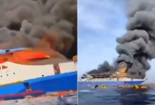 5 Dead, 41 Missing After Passenger Ferry Catches Fire Off Indonesia's Madura Island