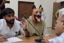 MP Politician Brings Man In Dog Mask To Police Station To Protest Against Dog Sterilisation "Scam"