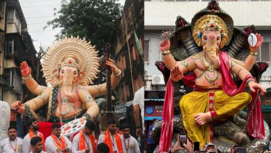 Mumbai's Ganesh Aagman Sohlas Begin: Parel's Iconic Pandals Welcome Bappa, Idols Set to Travel to Gujarat