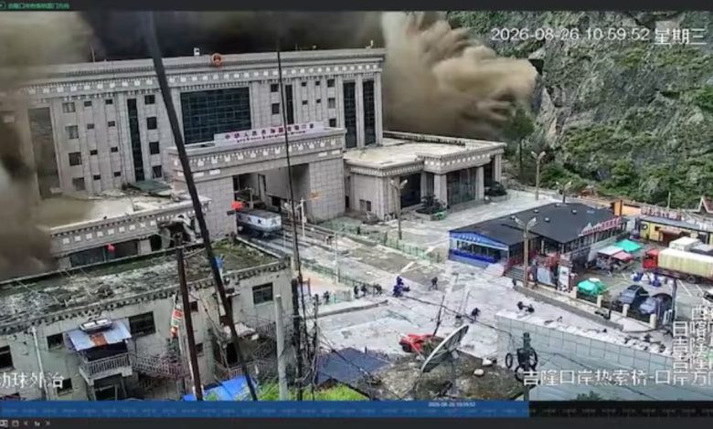 Viral Video: Wall of Mud and Water Crashes Into Buildings in Nepal Amid Flash Flood Fury