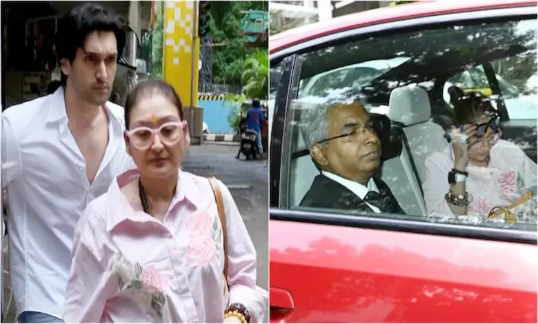 Sunita Ahuja Spotted at Bandra Family Court with Son Amid Marriage Speculation