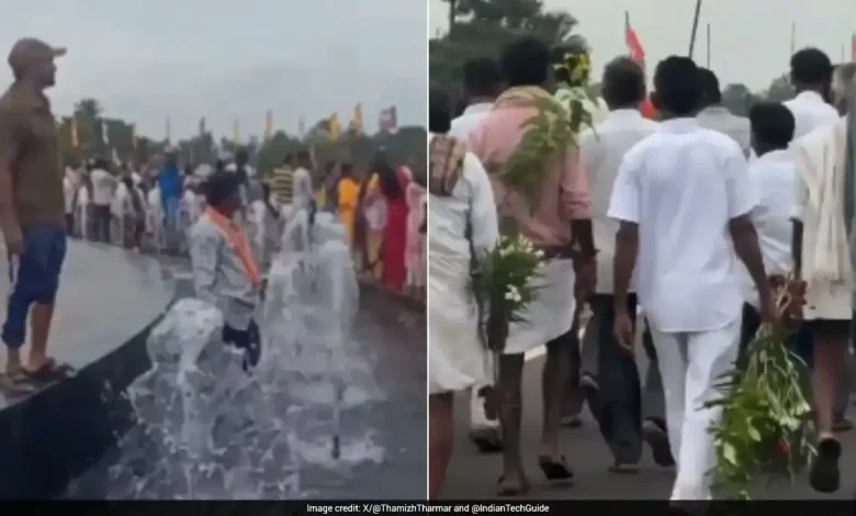 Plants Uprooted, Fountain Turned Into Play Area: Viral Videos From Vizag
