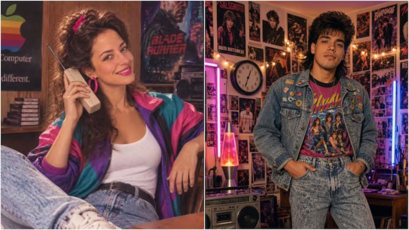 80s AI Glamour Trend Goes Viral: Kiara Advani, Sidharth Malhotra, Kajal Aggarwal and Piyush Goyal Recreate Retro Looks