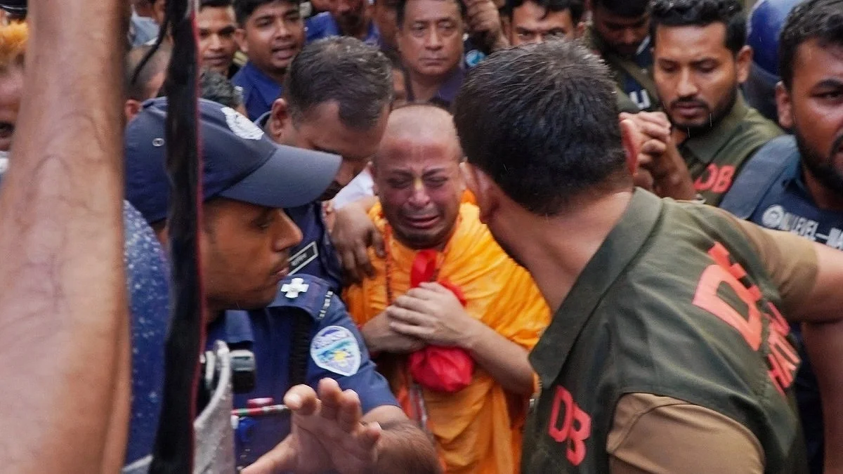 Five Hours Out Of Jail, A Son’s Final Goodbye: Chinmoy Das Attends Mother’s Funeral In Bangladesh