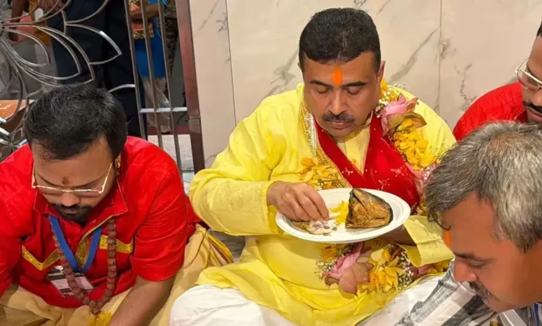 Fish, Faith And A Political Message: Suvendu’s Kalighat Feast Answers Bageshwar Baba Row