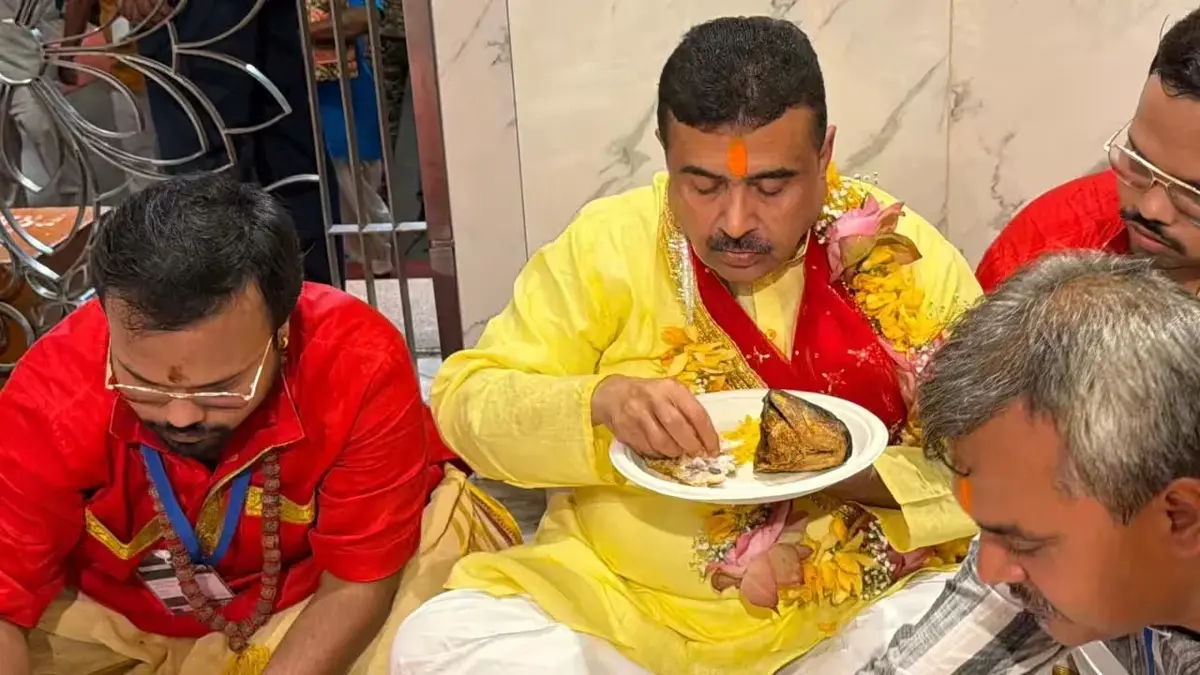 Fish, Faith And A Political Message: Suvendu’s Kalighat Feast Answers Bageshwar Baba Row