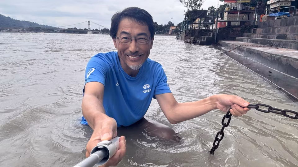 Japanese Ambassador Takes Holy Dip in Ganga at Rishikesh, Calls Experience Unforgettable