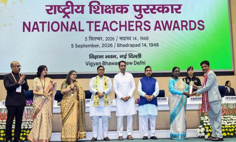 President Murmu Confers National Awards To Teachers Across India