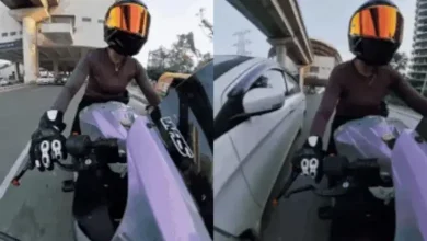 Gurugram Road Rage Caught On Camera: Woman Biker Hit By Car, Driver Flees