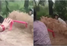 Woman’s Dupatta Becomes Lifeline for Biker Trapped in Himachal Flash Flood