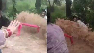 Woman’s Dupatta Becomes Lifeline for Biker Trapped in Himachal Flash Flood
