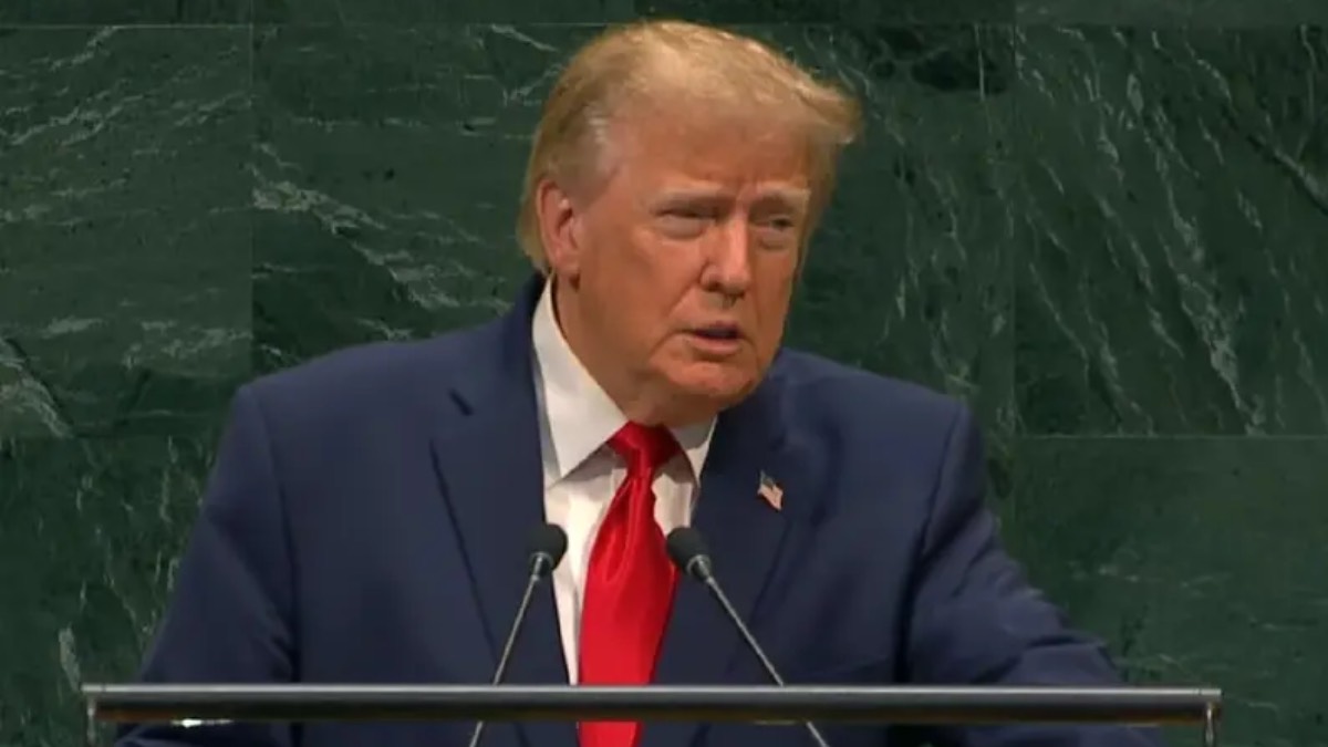 US President Donald Trump addresses the United Nations General Assembly on Iran policy, September 2026
