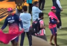 Vaibhav Suryavanshi’s Trouser Antics Continue: Takes Them Off on the Field and Wraps Them Around His Neck!