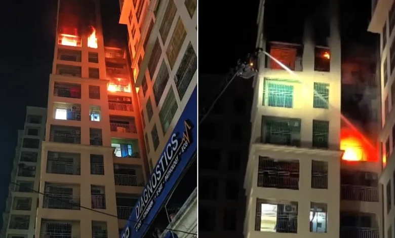 Nalasopara High Rise Fire: 15 Rescued As Blaze Engulfs Three Floors, Woman Feared Dead