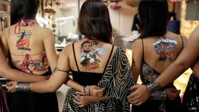 From Hero Pilot To CWG 2030: Ahmedabad’s Navratri Tattoos Tell A New Story