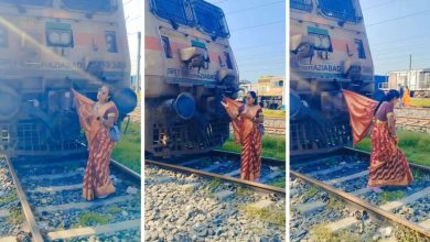Saree, Train Engine And A Reel: Viral Dance Video Sparks Safety Concerns