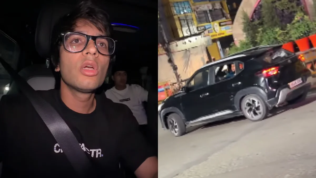 Sourav Joshi Haldwani Car Chase: YouTuber Alleges Abuse, Men Flee Leaving Car Behind