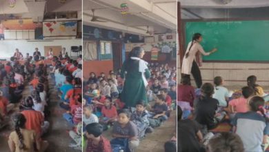 Ahmedabad Chandranagar Bridge Free School: 350 Slum Children Learn Lessons, Dance, Drawing and Sports