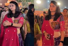 Ahmedabad Police's SHE Team Officers Join Garba Crowds in Chaniya Choli to Keep Women Safe