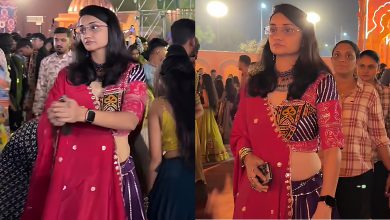 Ahmedabad Police's SHE Team Officers Join Garba Crowds in Chaniya Choli to Keep Women Safe
