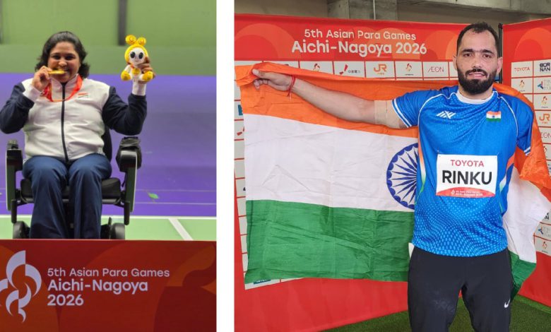 India Make a Flying Start at Asian Para Games 2026, Win 11 Medals on Day 1