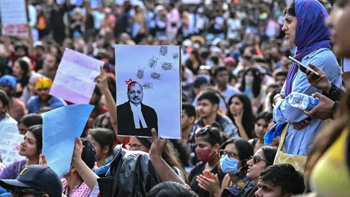 Modi Slogan Sparks Clash At Delhi Protest