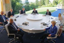 French President Emmanuel Macron speaks on G7 coordination to ease rising fuel prices