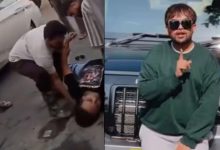 Police at the spot in Amritsar where social media influencer Mad Sandhu was shot dead