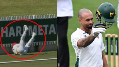 See, How Australian Cricketer Suffered Serious Head Injury While Trying to Stop a Boundary!