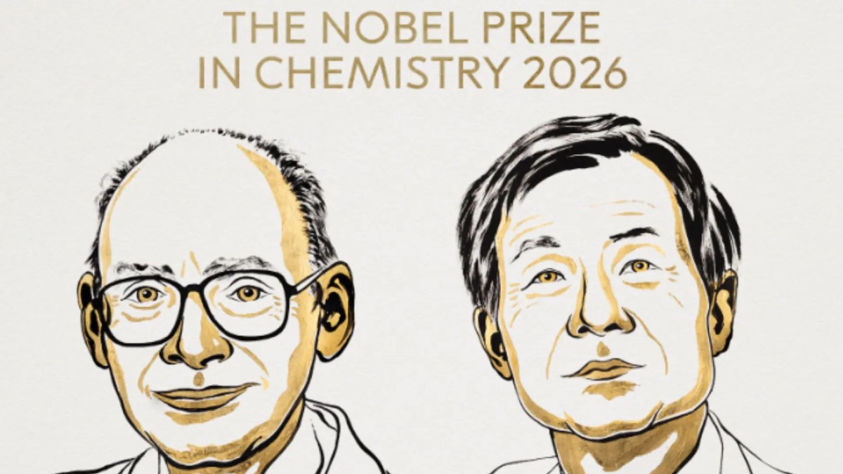 Henri B. Kagan and Kenso Soai, winners of the 2026 Nobel Prize in Chemistry for molecular asymmetry research.