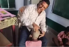 Etawah Headmaster Suspended After Video Shows Him Mocking Student’s Shaved Head