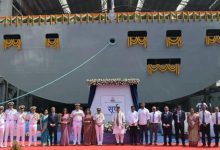 Rajnath Singh Launches Navy's First Fleet Support Ship at Hindustan Shipyard in Visakhapatnam