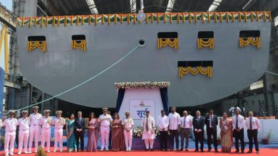 Rajnath Singh Launches Navy's First Fleet Support Ship at Hindustan Shipyard in Visakhapatnam