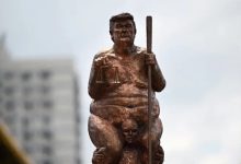 Naked 23-Karat Gold Statue of Trump Unveiled Near European Parliament in Strasbourg